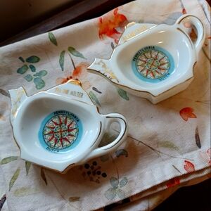 Vintage Pennsylvania Dutch Teabag Holder